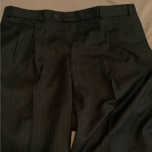Ralph Lauren 100% wool charcoal pin stripe pant